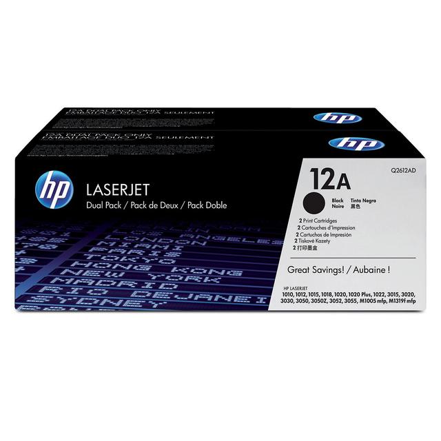 Pack 2 toners HP 12AD noir pour imprimantes laser on Productcaster.