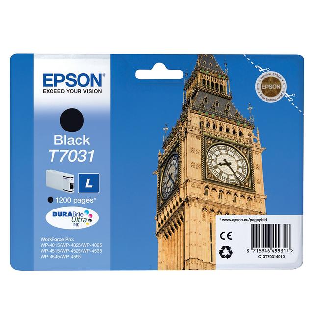 Cartouche Epson T7031 noir pour imprimantes jet d'encre on Productcaster.