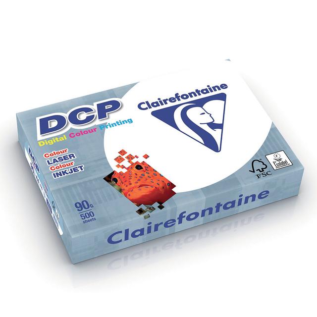 Papier blanc DCP Clairefontaine A4 90g, 5 ramettes de 500 feuilles on Productcaster.