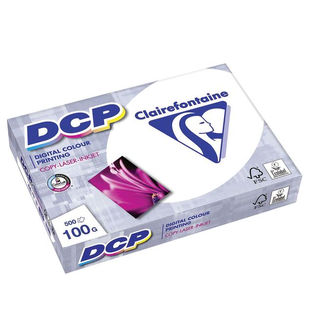 Papier blanc DCP Clairefontaine A4 100g, 5 ramettes de 500 feuilles on Productcaster.