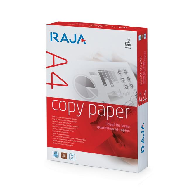 Voordelig wit papier Raja Copy A4 80g, 5 riemen van 500 vellen on Productcaster.