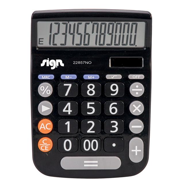 Calculatrice de bureau Sign 22857NO coloris noir on Productcaster.