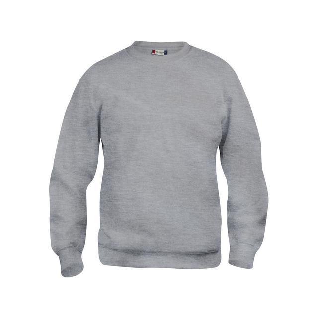 CLIQUE Sweat basic col rd Gris Chiné 3XL on Productcaster.