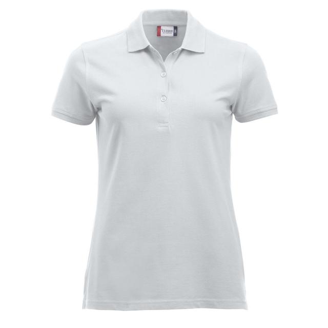 CLIQUE Polo MC Femme Blanc XXL on Productcaster.