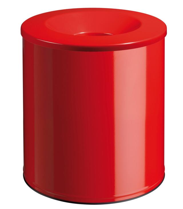 Corbeille neo antifeu 15l, rouge signalisation 3020 on Productcaster.