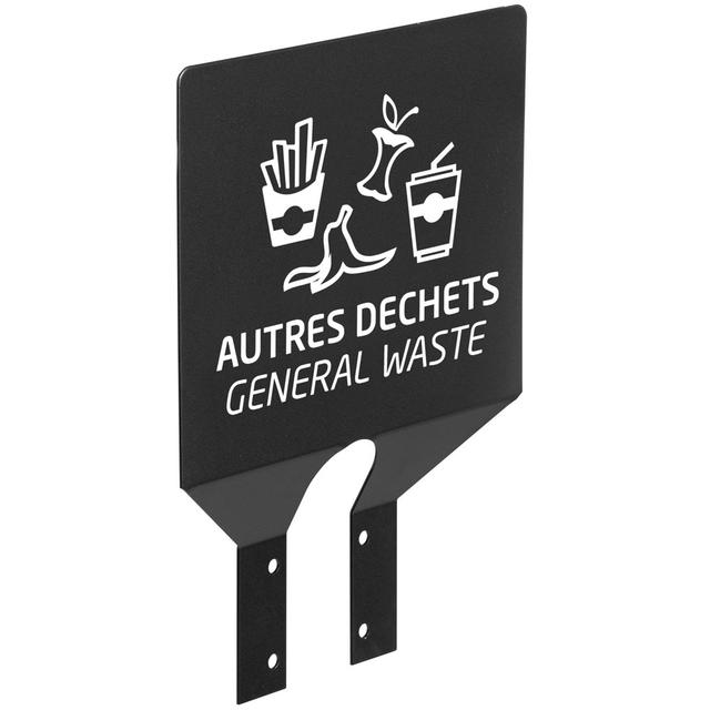 ROSSIGNOL Plaque signaletique de tri /poteau - dechets divers - gris manganese on Productcaster.