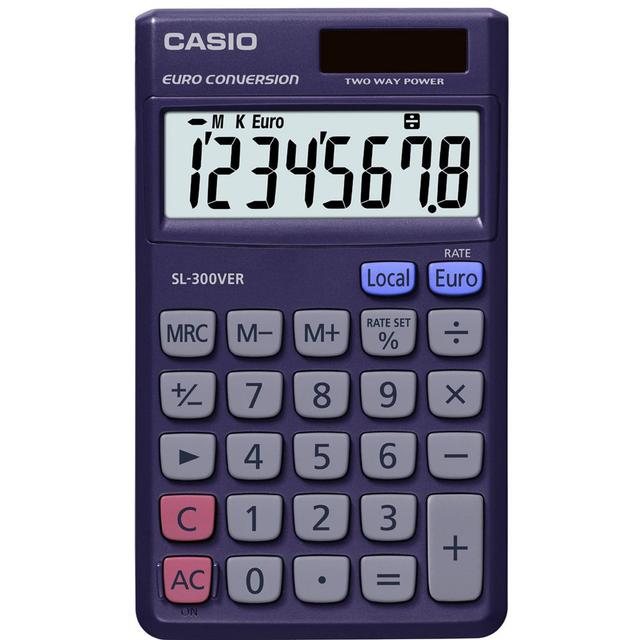 CASIO Calculatrice de poche CASIO SL-300VER - 8 chiffres on Productcaster.