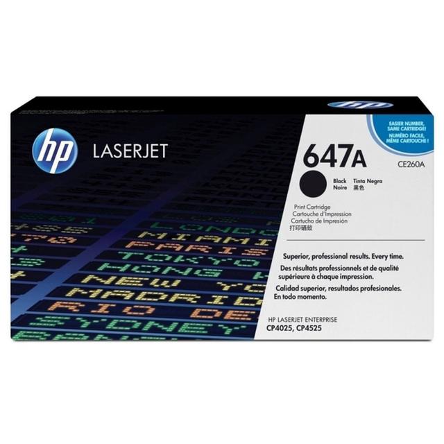 HP 647A Toner Single Pack, CE260A, zwart on Productcaster.