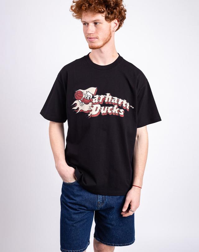 Carhartt WIP S/S Flaming Ducks T-Shirt Black S on Productcaster.