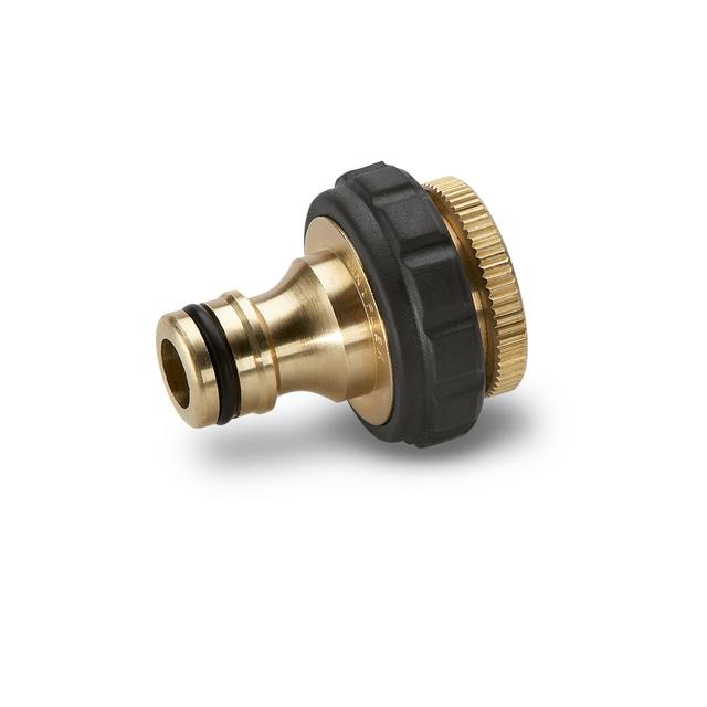 Kärcher - Brass tap connector 3/4" thread with 1/2" thread reducer on Productcaster.