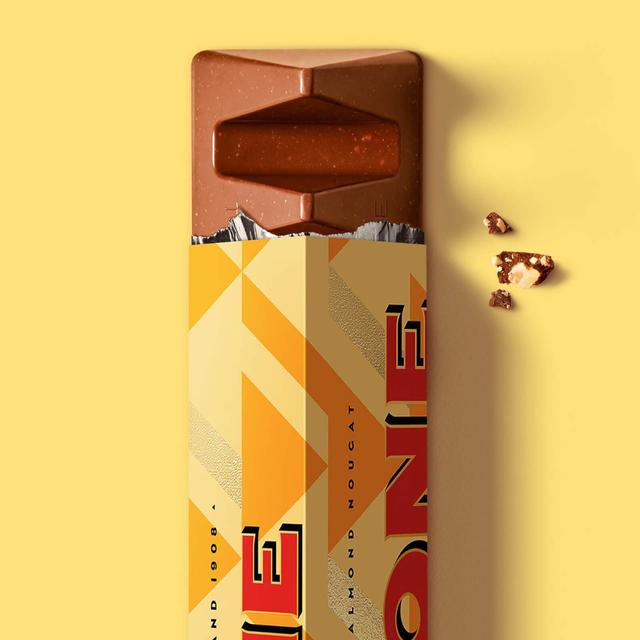 Toblerone - Personalised Gift Original Bar - Orange Triangle Design - Crunchy Almond Chocolate - 360G on Productcaster.