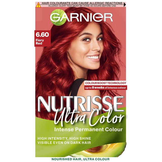 Garnier Nutrisse Permanent Hair Dye (Various Shades) - 6.60 Ultra Fiery Red on Productcaster.