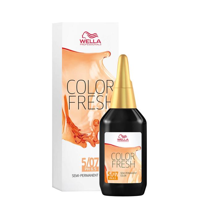 Wella Professionals Color Fresh Semi-Permanent Colour - 5/07 Natural Light Brown 75ml on Productcaster.