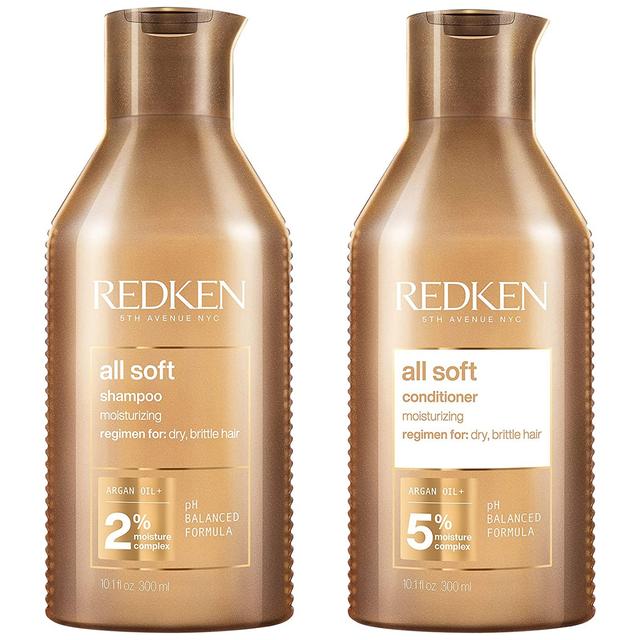 Redken All Soft Shampoo 300ml and Conditioner 300ml Hydrating Bundle to add Softness & Shine for Dry Hair on Productcaster.