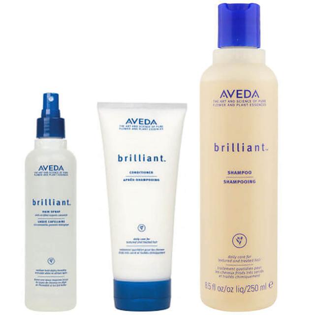 Aveda Brilliant Trio- Shampoo, Conditioner & Hair Spray on Productcaster.