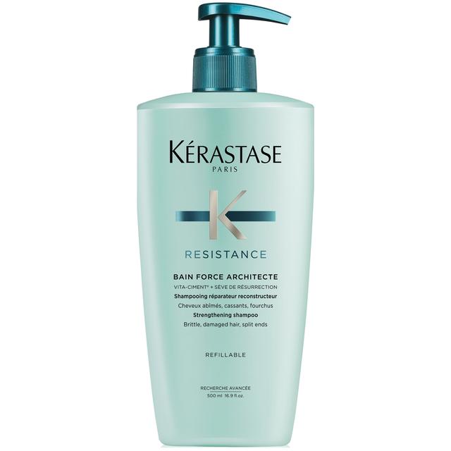 Kérastase Resistance Bain Force Architecte Refillable Shampoo 500ml For Damaged Hair on Productcaster.