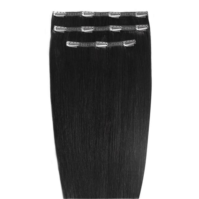 Beauty Works Deluxe Clip-In 18 Inch Hair Extensions (Various Colours) - Jetset Black 1 on Productcaster.