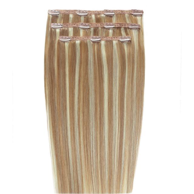 Beauty Works Deluxe Clip-In 18 Inch Hair Extensions (Various Colours) - California Blonde 613/16 on Productcaster.