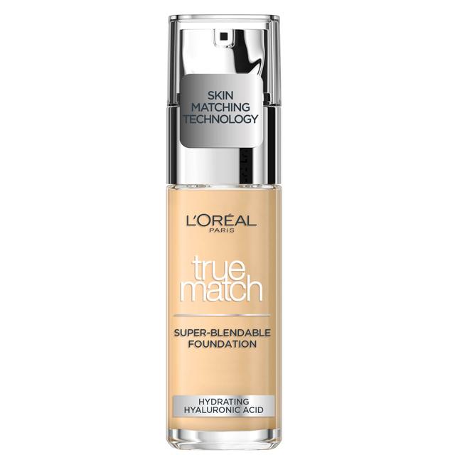 L'Oréal Paris True Match Liquid Foundation with SPF and Hyaluronic Acid 30ml (Various Shades) - Ivory on Productcaster.