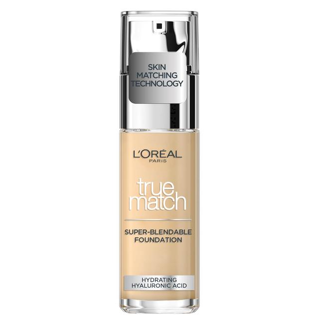 L'Oréal Paris True Match Liquid Foundation with SPF and Hyaluronic Acid 30ml (Various Shades) - Golden Ivory on Productcaster.