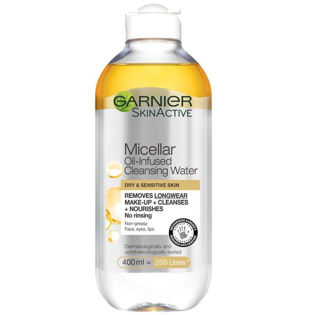 Garnier Micellar Water Oil Infused Facial Cleanser and Makeup Remover 400ml on Productcaster.