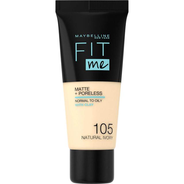 Maybelline Fit Me! Matte and Poreless Foundation 30 ml (διάφορες αποχρώσεις) - 105 Natural Ivory on Productcaster.