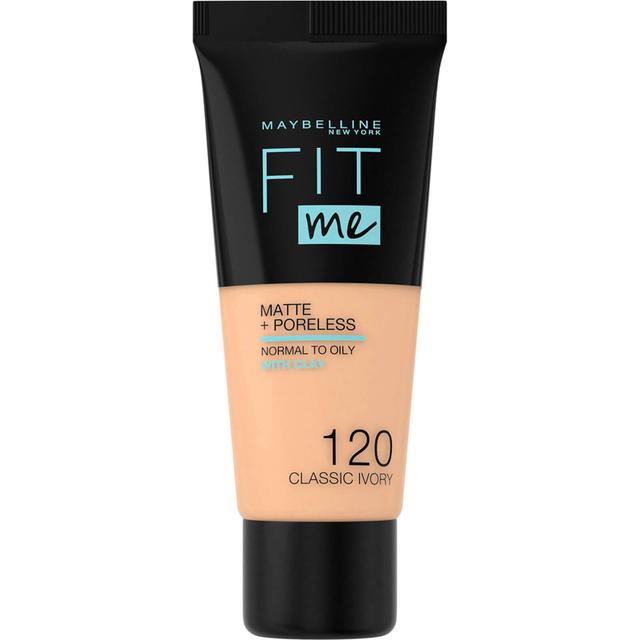 Maybelline Fit Me! Matte and Poreless Foundation 30 ml (διάφορες αποχρώσεις) - 120 Classic Ivory on Productcaster.