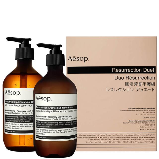 Aesop Resurrection Hand Cleanser and Balm Duet on Productcaster.