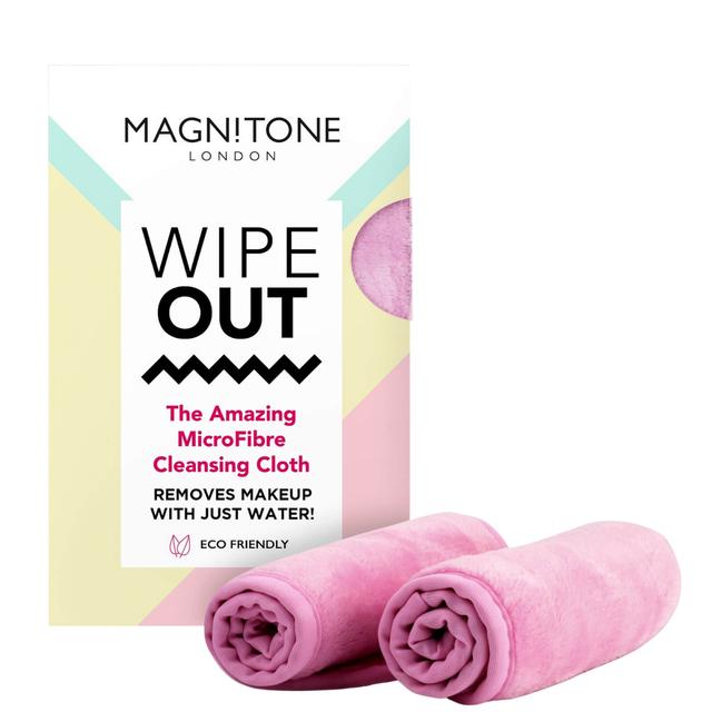 MAGNITONE London WipeOut! The Amazing MicroFibre Cleansing Cloth - Pink (x2) on Productcaster.