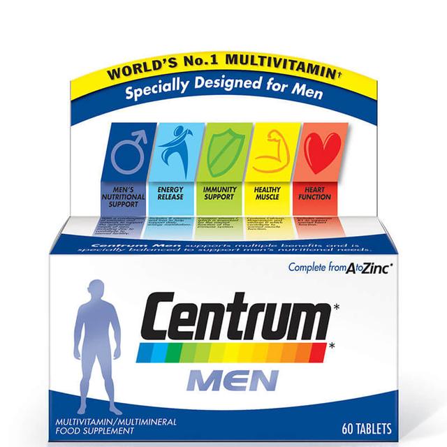 Centrum Men Multivitamin Tablets – (60 tabletter) on Productcaster.