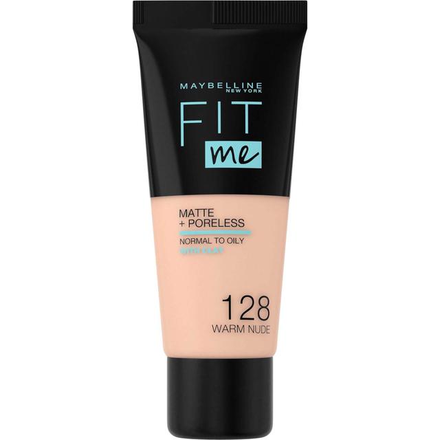 Maybelline Fit Me! Matte and Poreless Foundation 30 ml (διάφορες αποχρώσεις) - 128 Warm Nude on Productcaster.