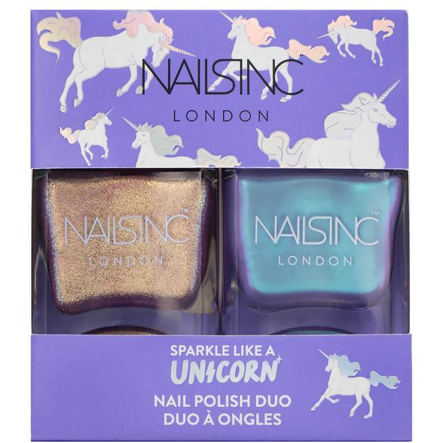 nails inc. Sparkle Like a Unicorn Nail Varnish Duo Kit 2 x 14ml on Productcaster.