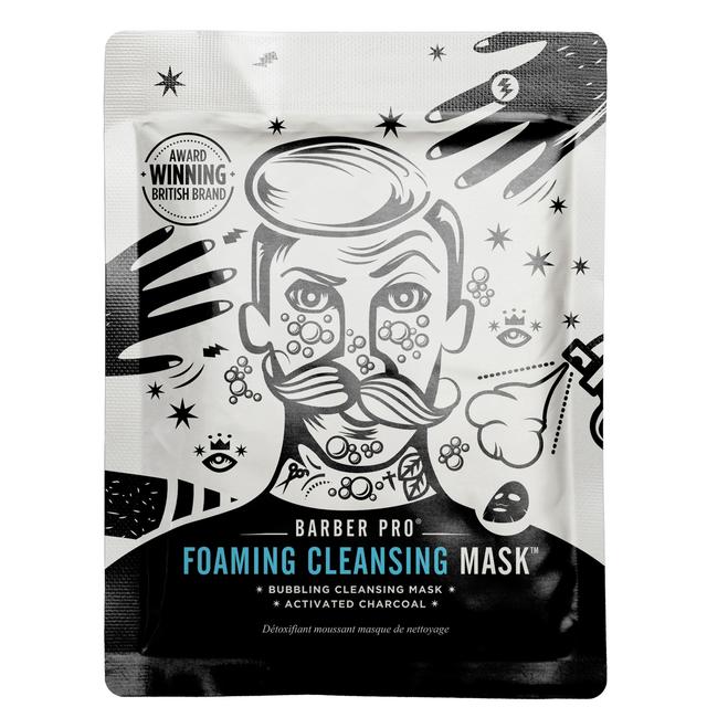 BARBER PRO Foaming Cleansing Mask with Activated Charcoal on Productcaster.