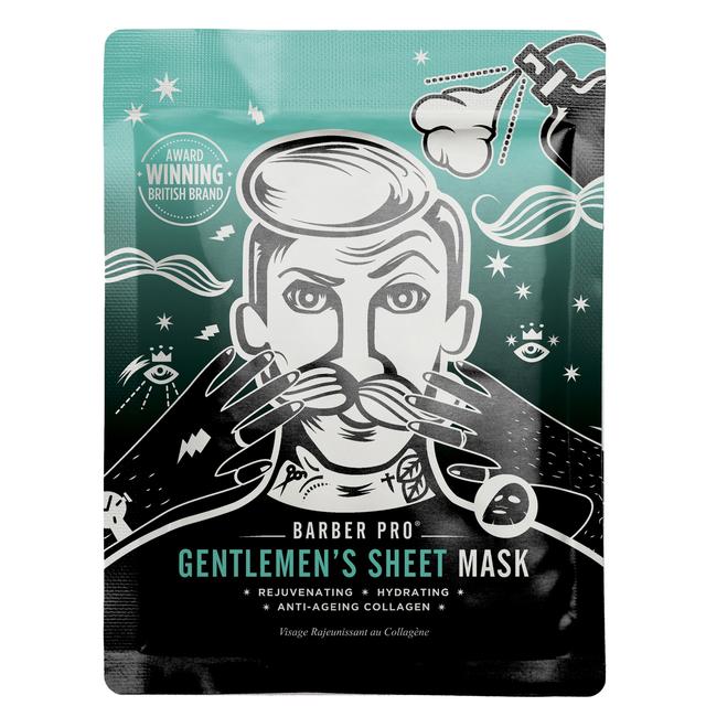 BARBER PRO Gentlemen's Sheet Mask Rejuvenating and Hydrating with Anti-Ageing Collagen on Productcaster.