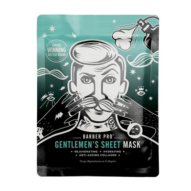 BARBER PRO Gentlemen's Sheet Mask Rejuvenating and Hydrating with Anti-Ageing Collagen on Productcaster.