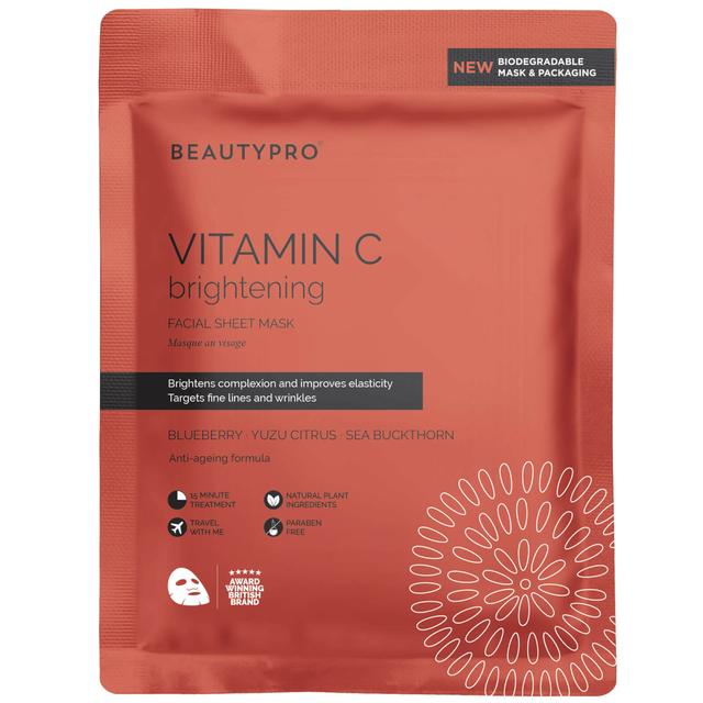 BeautyPro Brightening Collagen Sheet Mask with Vitamin C on Productcaster.