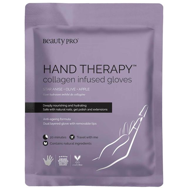 BeautyPro Hand Therapy Collagen Infused Glove with Removable Finger Tips (1 Pair) on Productcaster.