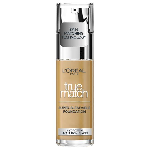 L'Oréal Paris True Match Liquid Foundation with SPF and Hyaluronic Acid 30ml (Various Shades) - 4W Golden Natural on Productcaster.