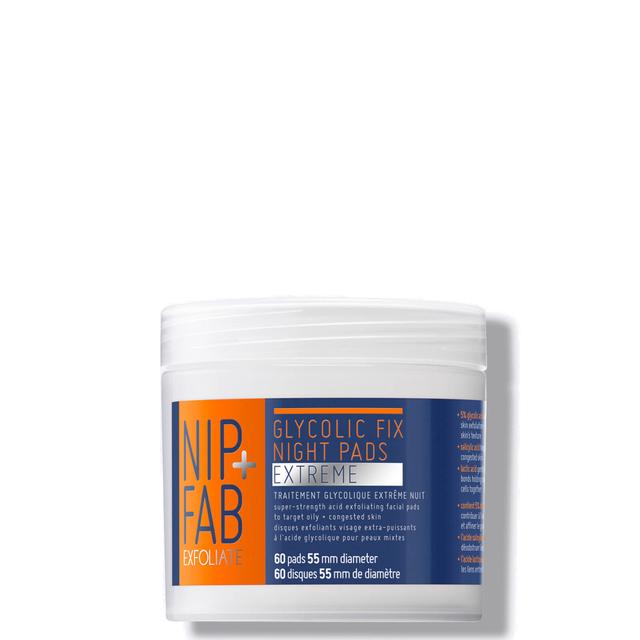 NIP+FAB Glycolic Fix Extreme Night Pads - 60 Pads on Productcaster.