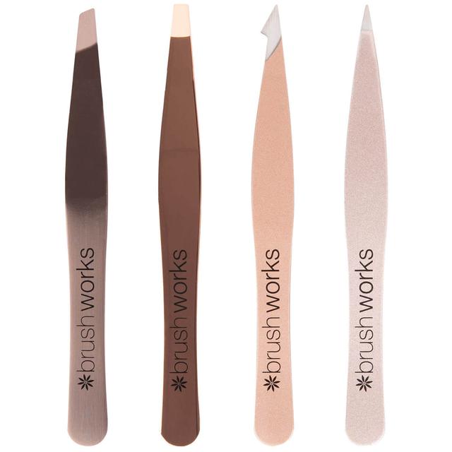 brushworks HD Combination Tweezer Set - Gold on Productcaster.