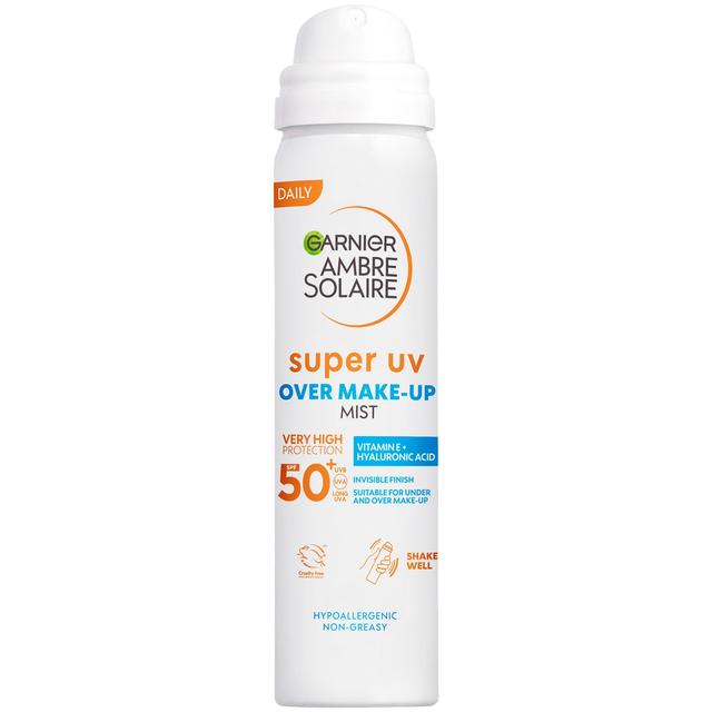 Garnier Ambre Solaire Over Makeup Super UV Protection Mist SPF50 75ml on Productcaster.