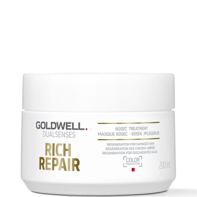 Goldwell Dualsenses Rich Repair Restoring 60Sec Treatment Mask 200ml For Dry To Severely Damaged Hair on Productcaster.