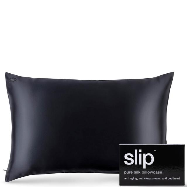 Slip Silk Pillowcase - Queen (Various Colours) - Black on Productcaster.