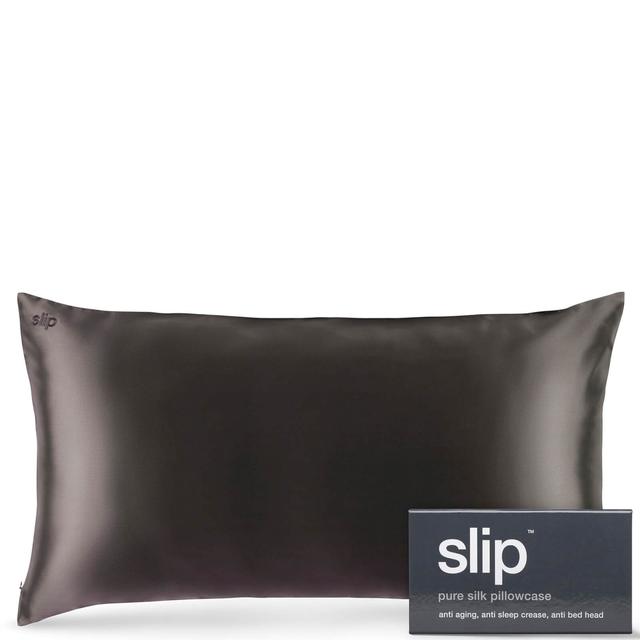 Slip Silk Pillowcase King (Various Colours) - Dunkelgrau on Productcaster.