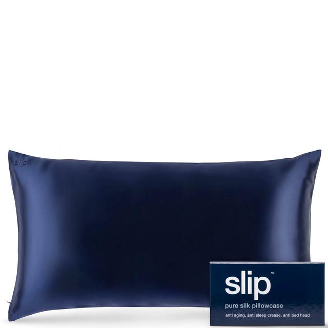 Slip Silk Pillowcase King (Various Colours) - Navy on Productcaster.