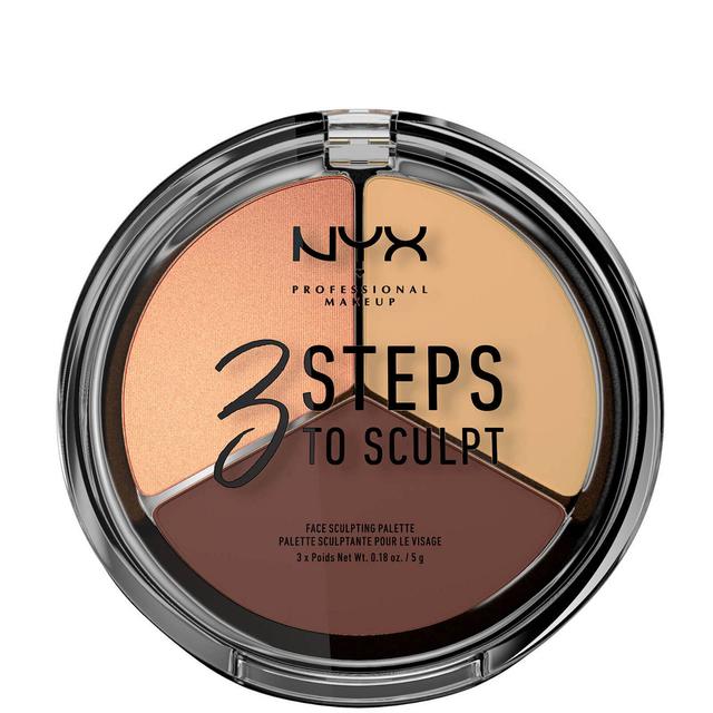 NYX Professional Makeup 3 Steps to Sculpt Face Sculpting Palette - Medium on Productcaster.