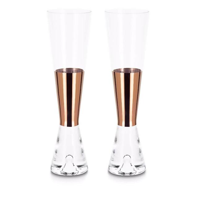 Tom Dixon Tank Champagne Glasses - Set of 2 Metallic on Productcaster.