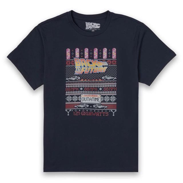 Camiseta Navidad "Back To The Future OUTATIME" - Hombre - Negro - L on Productcaster.