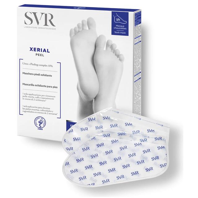 SVR Xerial Exfoliating Socks x1 for an Intensive Foot Peel in the place of Pumices + Foot Files on Productcaster.