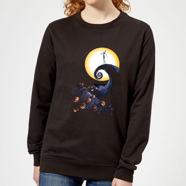 Disney The Nightmare Before Christmas Jack Skellington Pumpkin King Colour Women's Black Sweatshirt - XL on Productcaster.